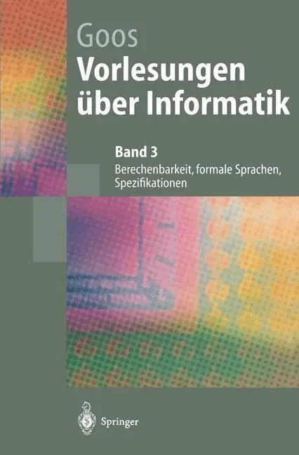 Cover: 9783540606550 | Vorlesungen über Informatik | Gerhard Goos | Taschenbuch | Paperback