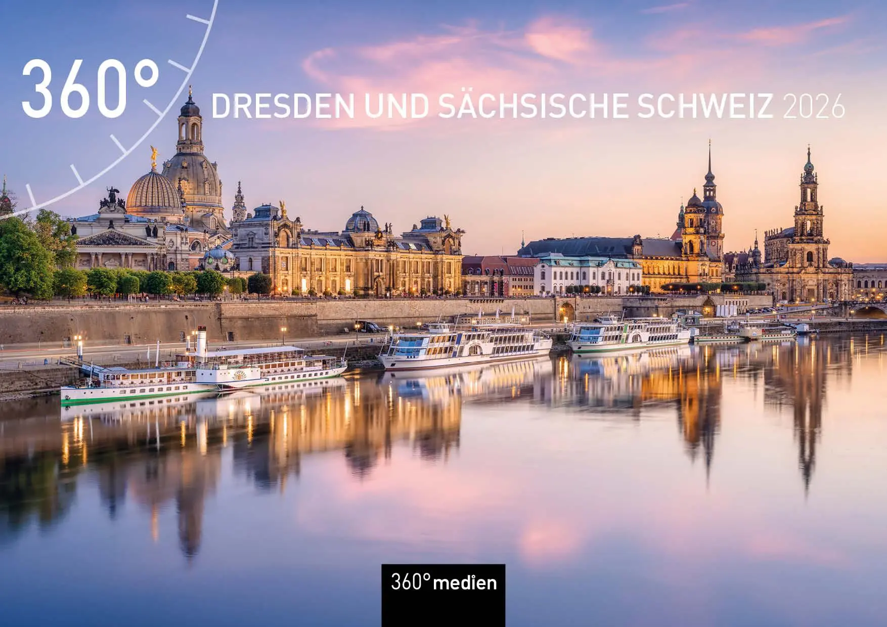 Cover: 9783968556550 | Dresden und Sächsische Schweiz Broschürenkalender 2026 | Jan Becke
