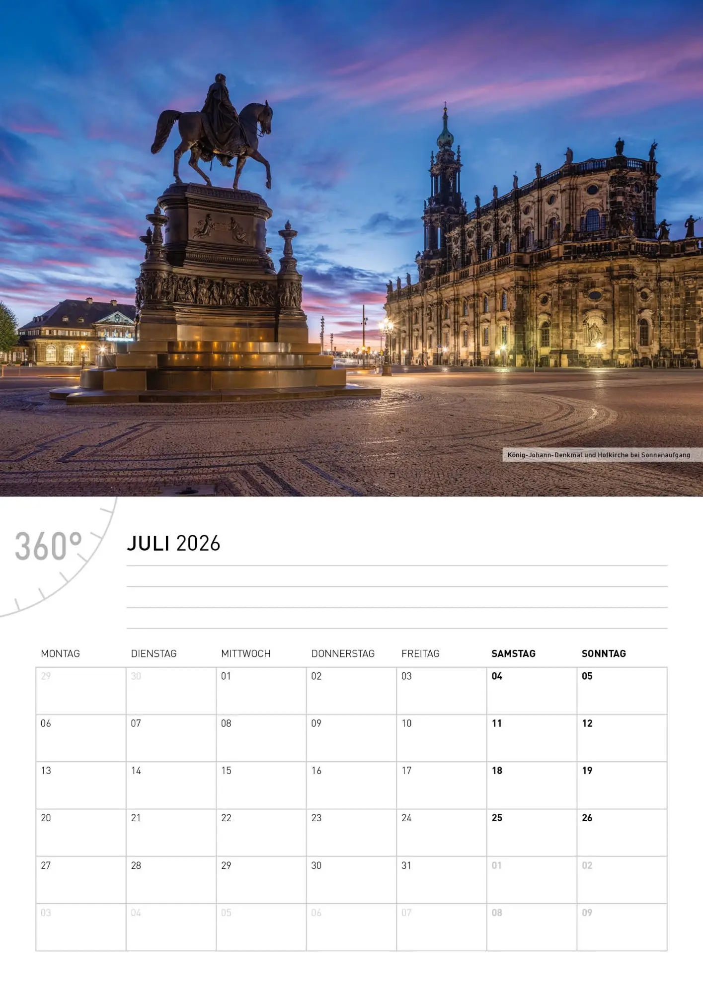 Bild: 9783968556550 | Dresden und Sächsische Schweiz Broschürenkalender 2026 | Jan Becke