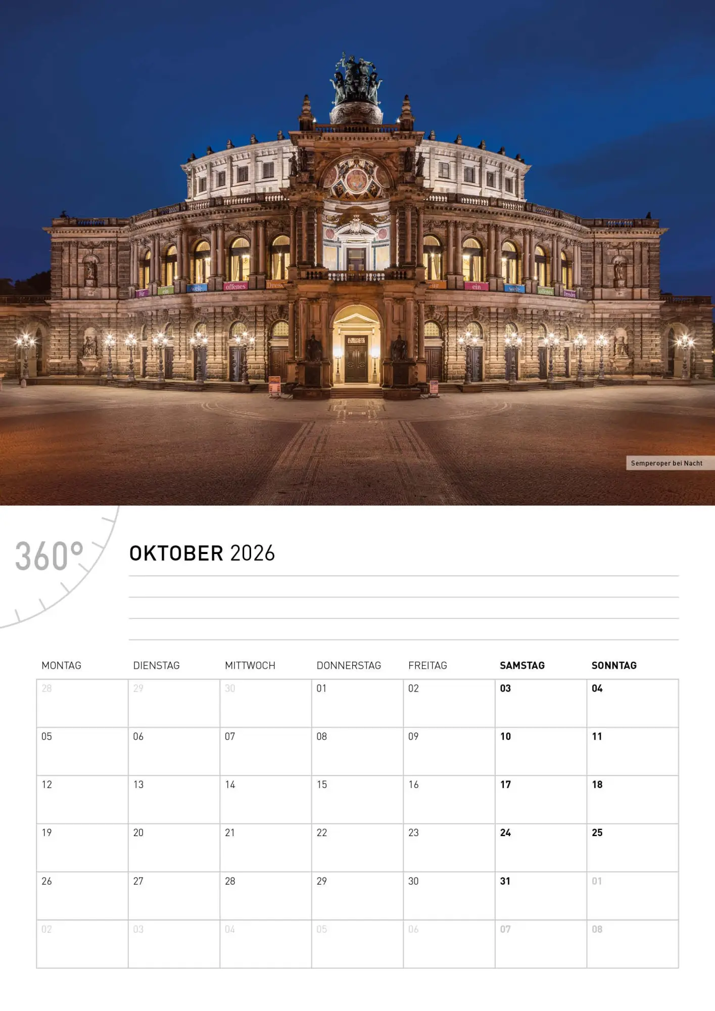 Bild: 9783968556550 | Dresden und Sächsische Schweiz Broschürenkalender 2026 | Jan Becke