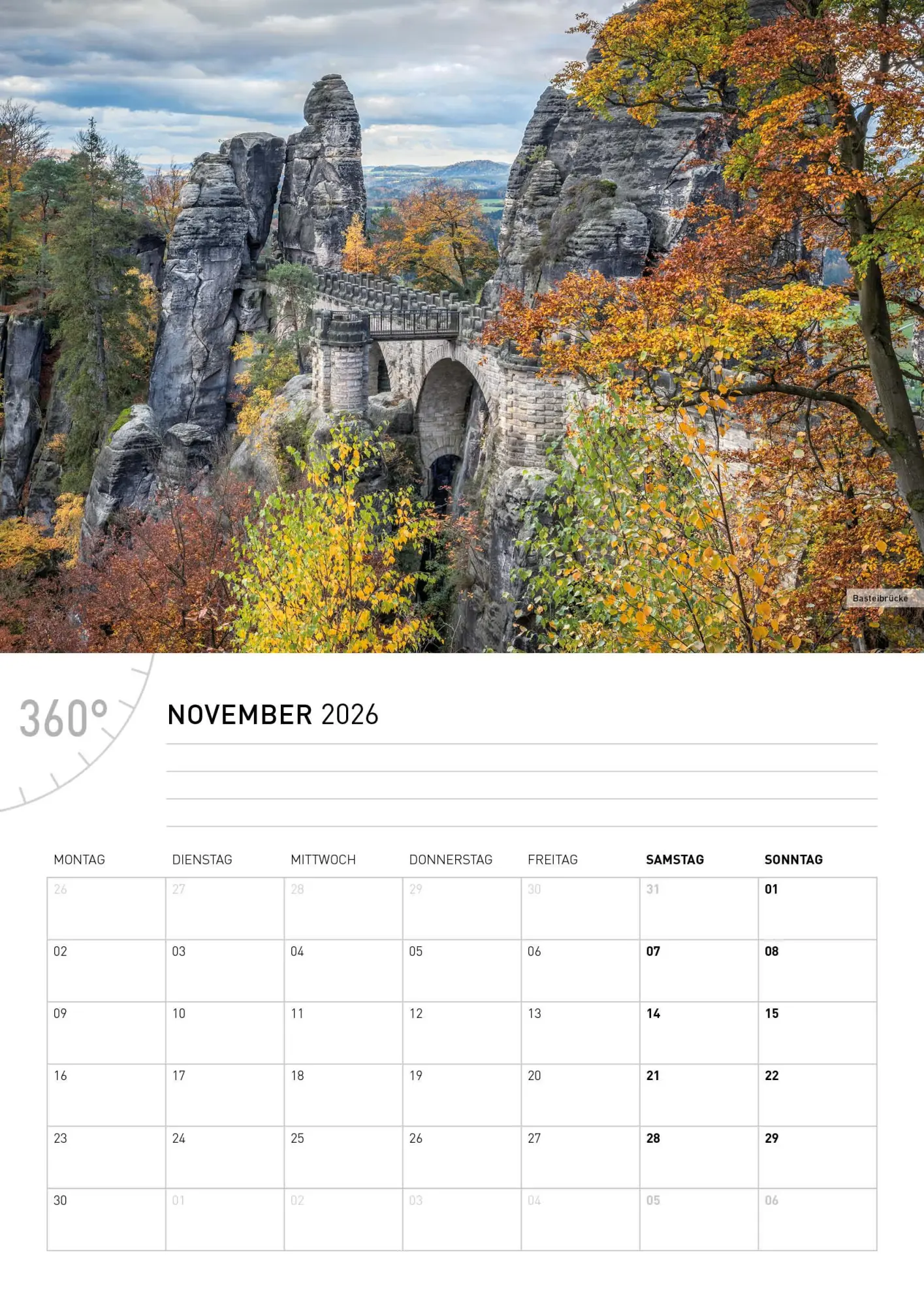 Bild: 9783968556550 | Dresden und Sächsische Schweiz Broschürenkalender 2026 | Jan Becke