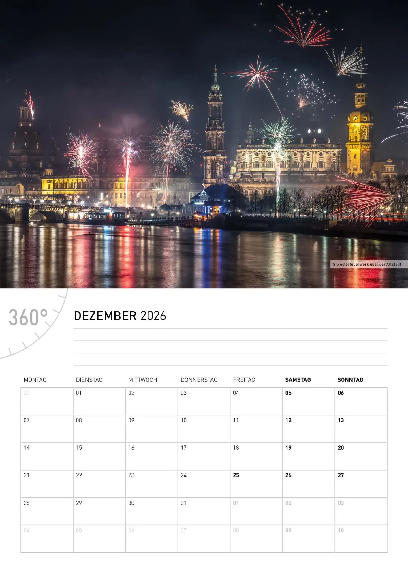 Bild: 9783968556550 | Dresden und Sächsische Schweiz Broschürenkalender 2026 | Jan Becke