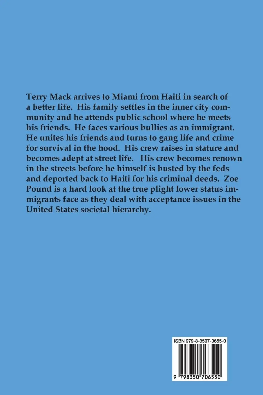 Rückseite: 9798350706550 | Zoe Pound Haitians Formation | Haitians Formation | Thomas Barr Jr.