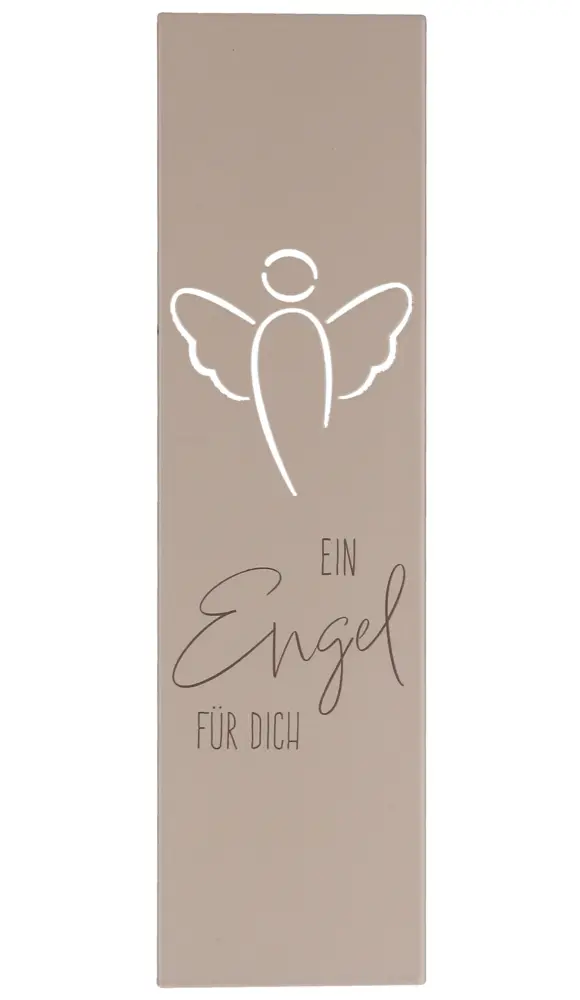 Edelstahltafel zum Aufhängen - Ein Engel für dich