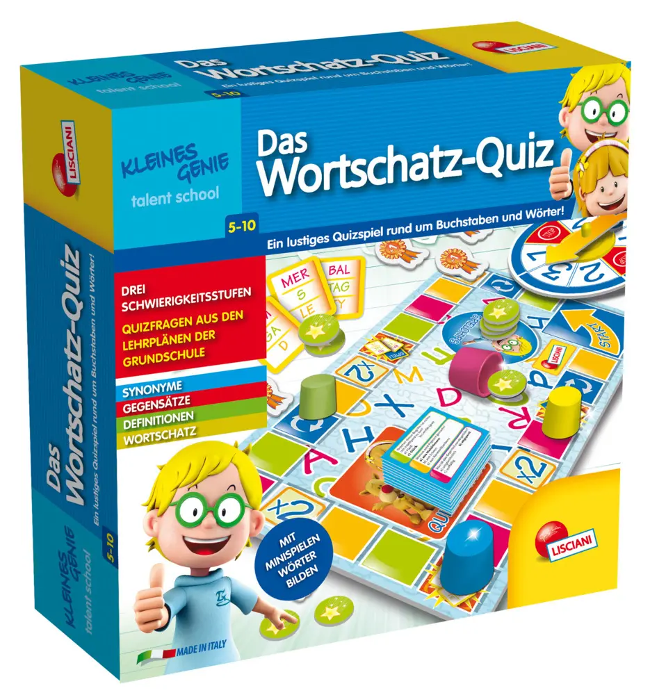 Bild: 8008324066650 | Kleines Genie Talent School - Das Wortschatz-Quiz | Spiel | DE66650