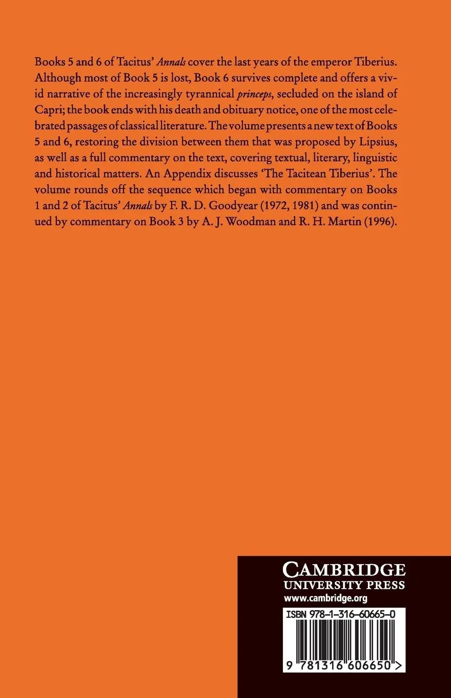 Rückseite: 9781316606650 | The Annals of Tacitus | Books 5-6 | Tacitus | Taschenbuch | Englisch