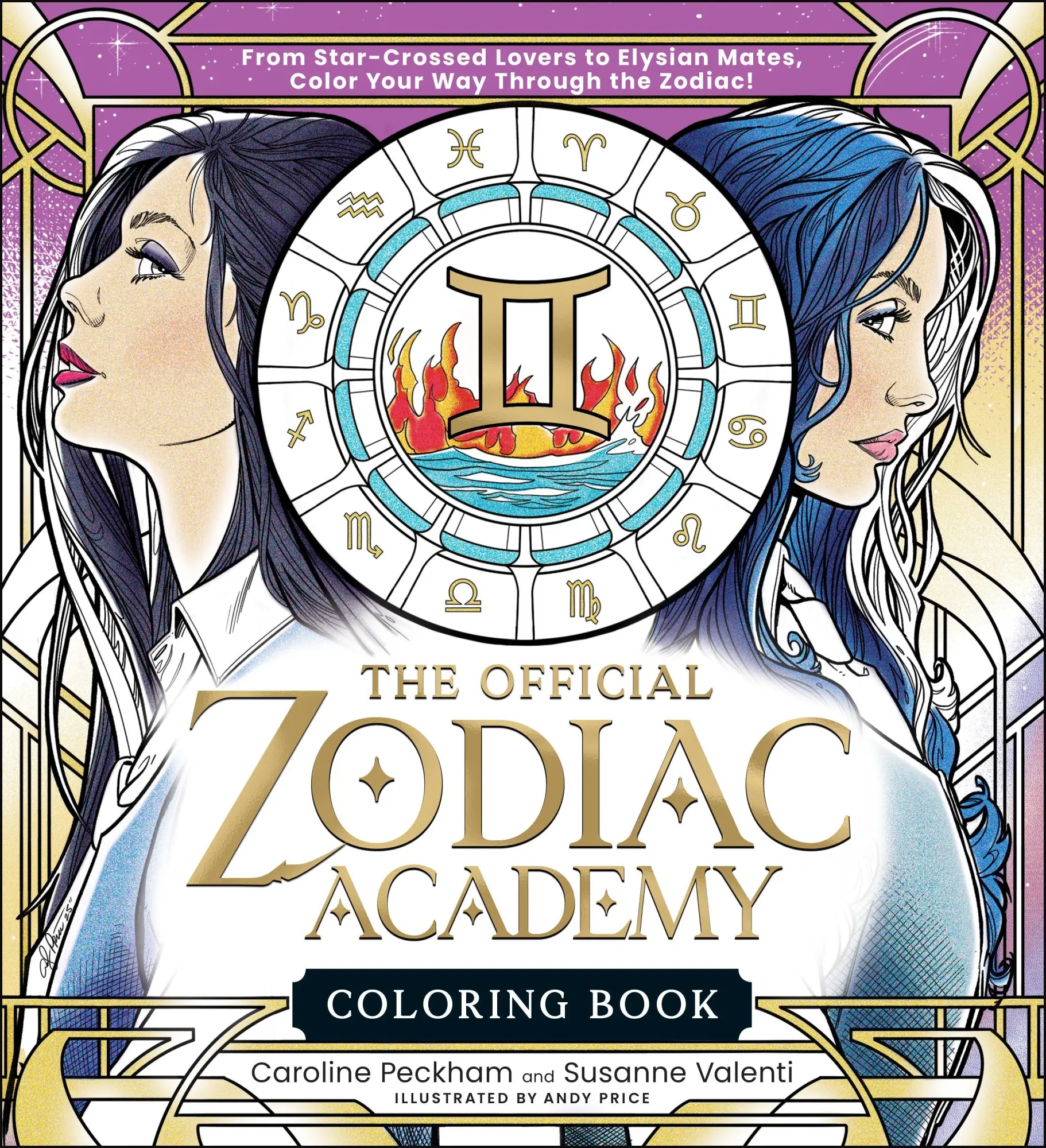 Cover: 9781507226650 | The Official Zodiac Academy Coloring Book | Caroline Peckham (u. a.)