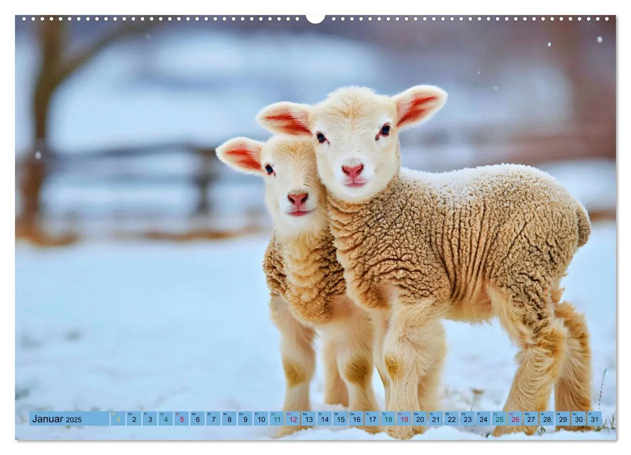 Bild: 9783435516650 | Tierkinder auf dem Land (Wandkalender 2025 DIN A2 quer), CALVENDO...