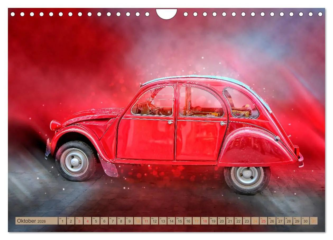 Bild: 9783457846650 | Die Ente - Citroën 2CV (Wandkalender 2026 DIN A4 quer), CALVENDO...