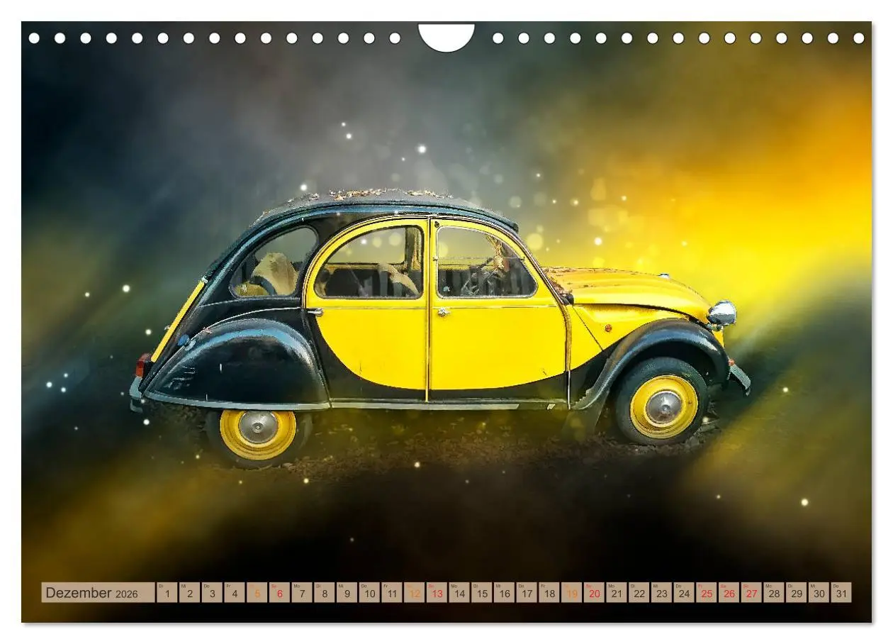 Bild: 9783457846650 | Die Ente - Citroën 2CV (Wandkalender 2026 DIN A4 quer), CALVENDO...