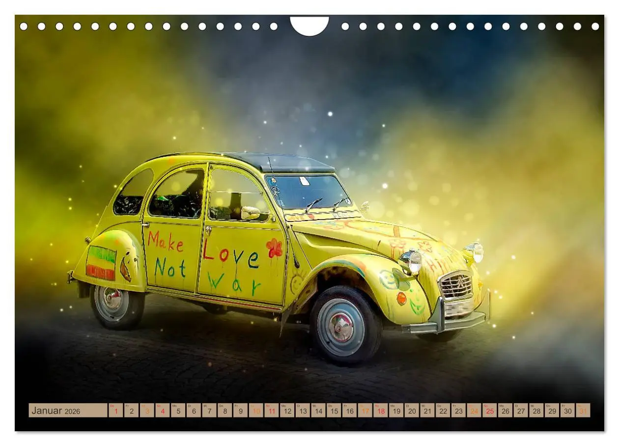 Bild: 9783457846650 | Die Ente - Citroën 2CV (Wandkalender 2026 DIN A4 quer), CALVENDO...