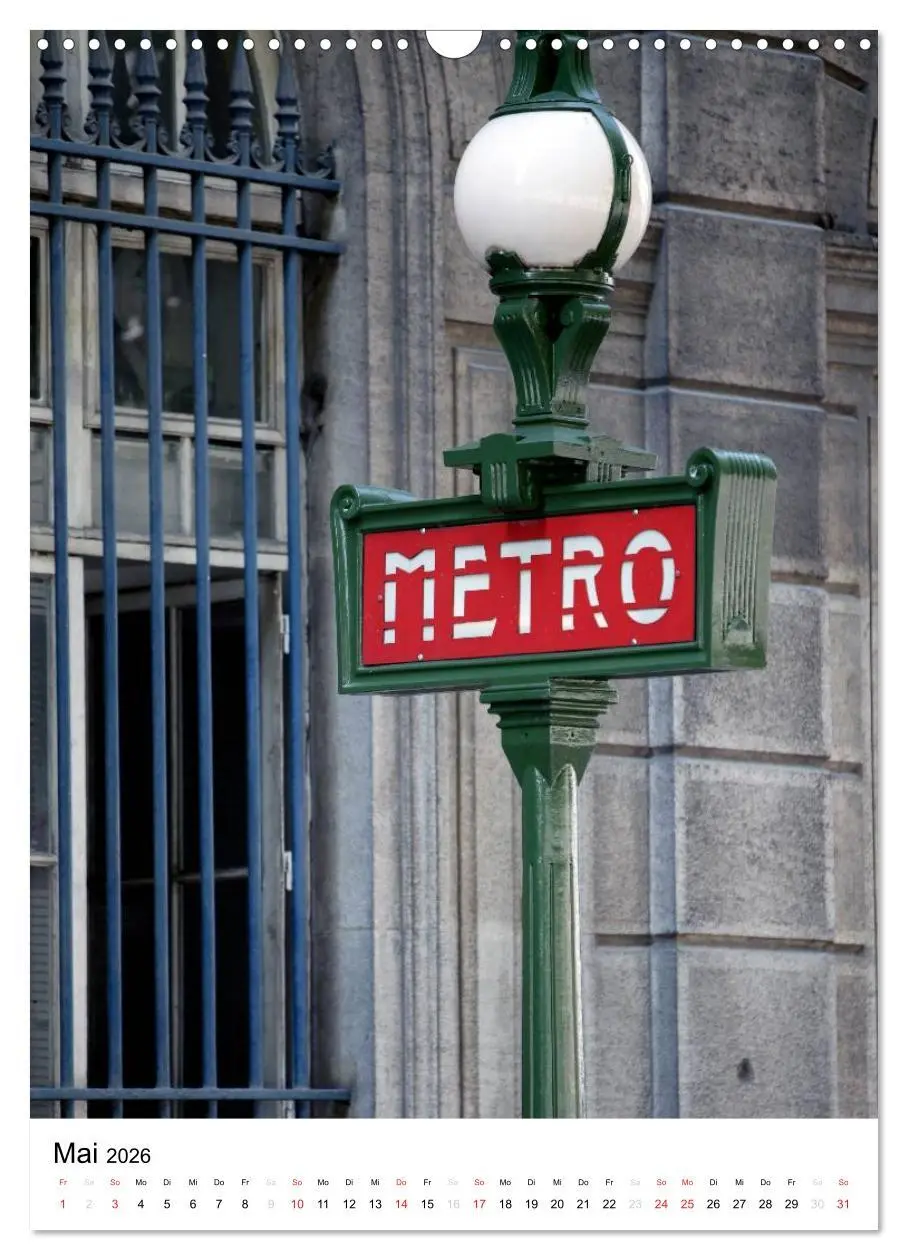 Bild: 9783516486650 | Unterwegs in Paris (Wandkalender 2026 DIN A3 hoch), CALVENDO...