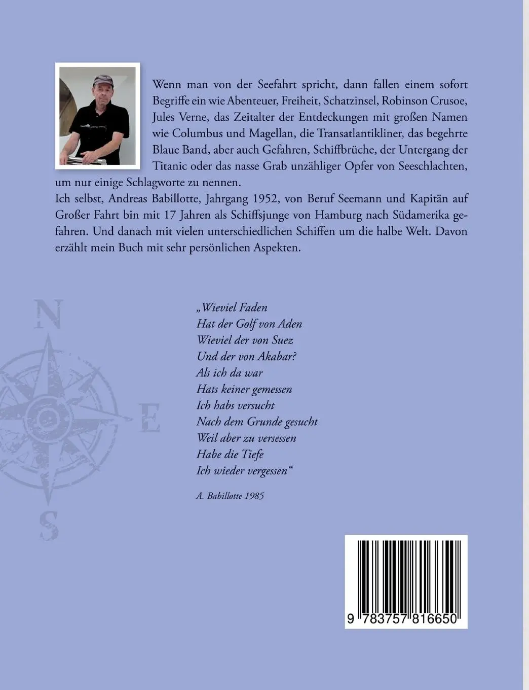 Rückseite: 9783757816650 | Othello und der fischlederne Tabaksbeutel | Andreas Babillotte | Buch