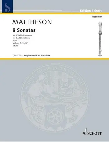 Cover: 9790220116650 | Sonaten(8) 1 Opus 1 | Johann Mattheson | Buch | 1996