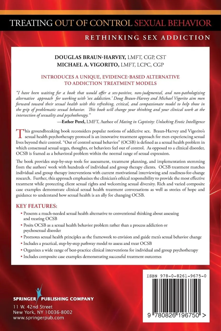 Rückseite: 9780826196750 | Treating Out of Control Sexual Behavior | Rethinking Sex Addiction