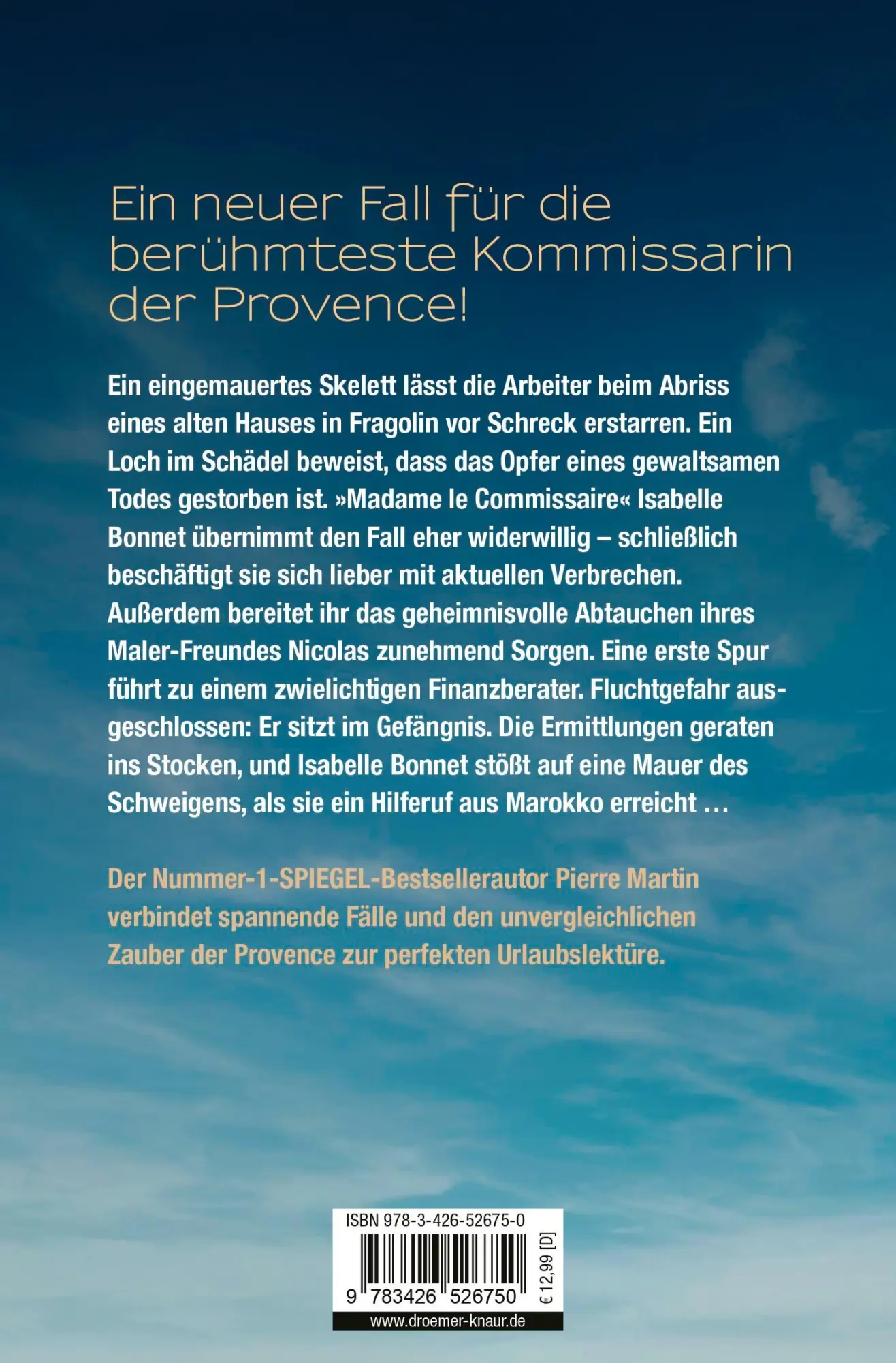 Rückseite: 9783426526750 | Madame le Commissaire und die Mauer des Schweigens | Pierre Martin