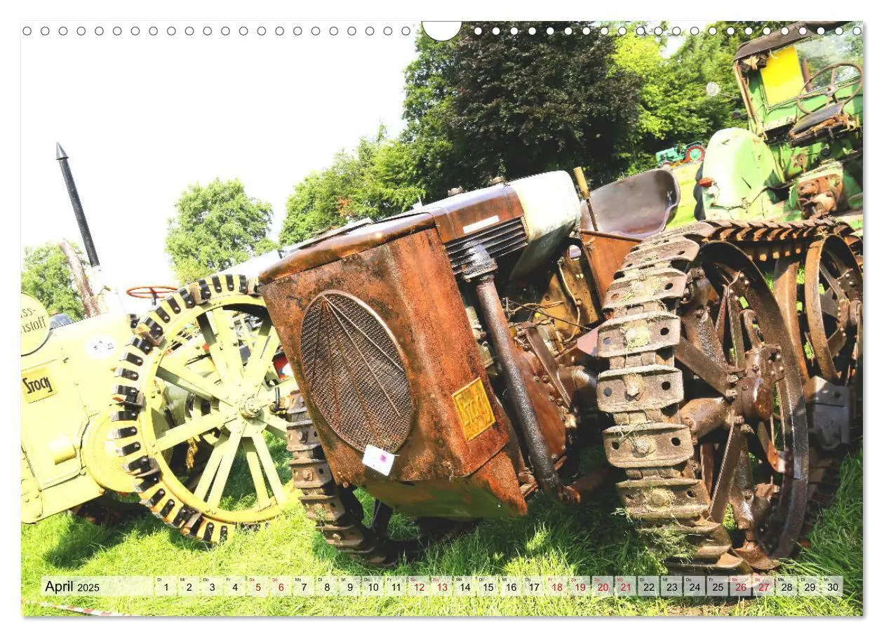 Bild: 9783435126750 | Historische Landmaschinen und Traktoren (Wandkalender 2025 DIN A3...