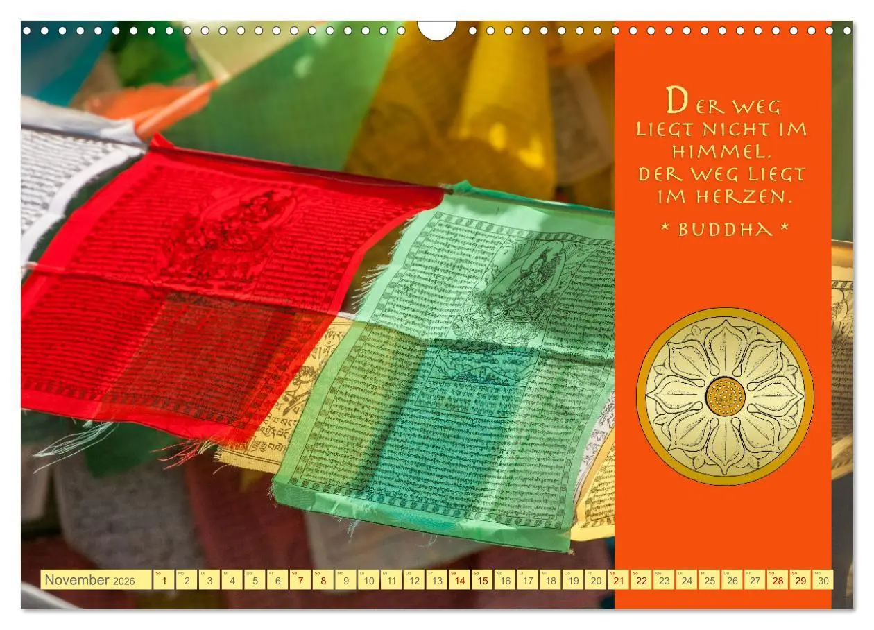 Bild: 9783457526750 | Buddhas Zitate Wege zur Erleuchtung (Wandkalender 2026 DIN A3...