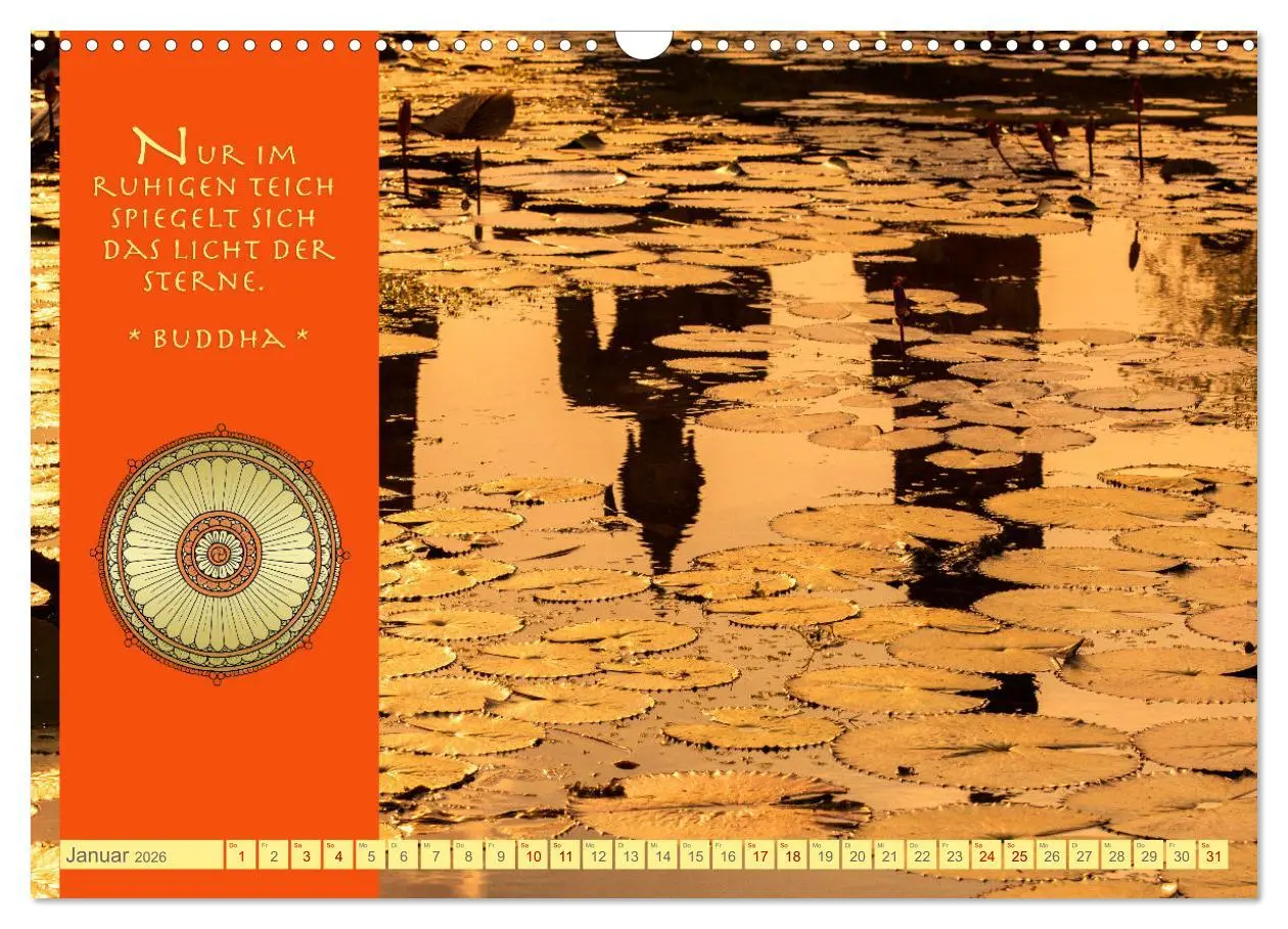 Bild: 9783457526750 | Buddhas Zitate Wege zur Erleuchtung (Wandkalender 2026 DIN A3...