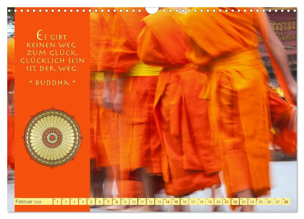 Bild: 9783457526750 | Buddhas Zitate Wege zur Erleuchtung (Wandkalender 2026 DIN A3...