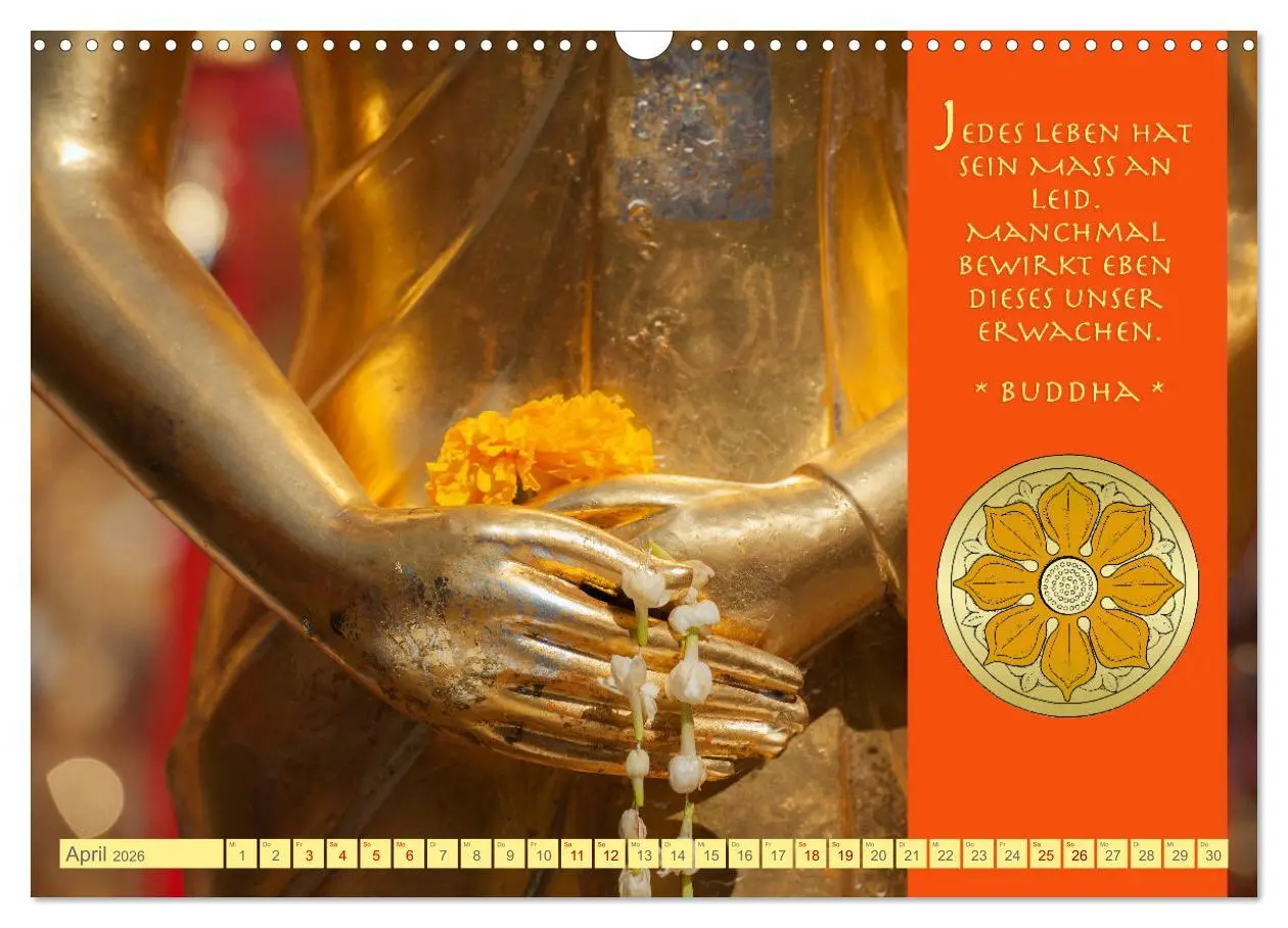 Bild: 9783457526750 | Buddhas Zitate Wege zur Erleuchtung (Wandkalender 2026 DIN A3...