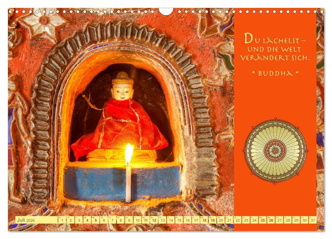 Bild: 9783457526750 | Buddhas Zitate Wege zur Erleuchtung (Wandkalender 2026 DIN A3...