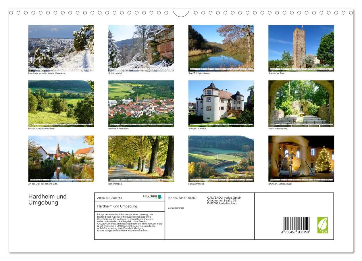 Bild: 9783457906750 | Hardheim und Umgebung (Wandkalender 2026 DIN A3 quer), CALVENDO...