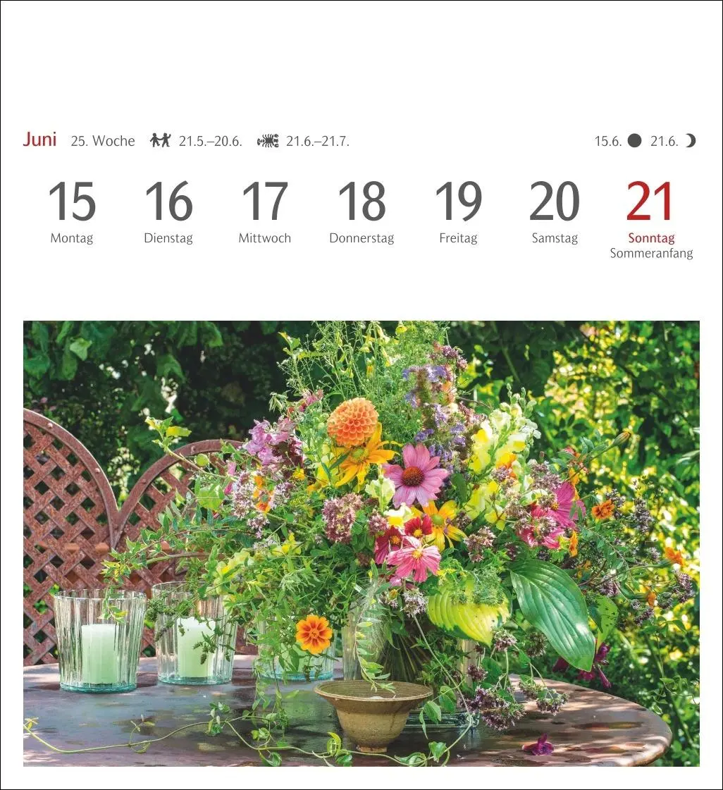 Bild: 9783840036750 | Blumenpracht Postkartenkalender 2026 - Wochenkalender mit 53...
