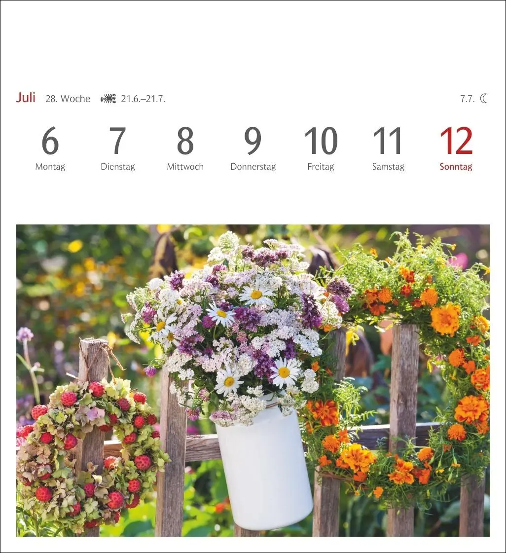 Bild: 9783840036750 | Blumenpracht Postkartenkalender 2026 - Wochenkalender mit 53...