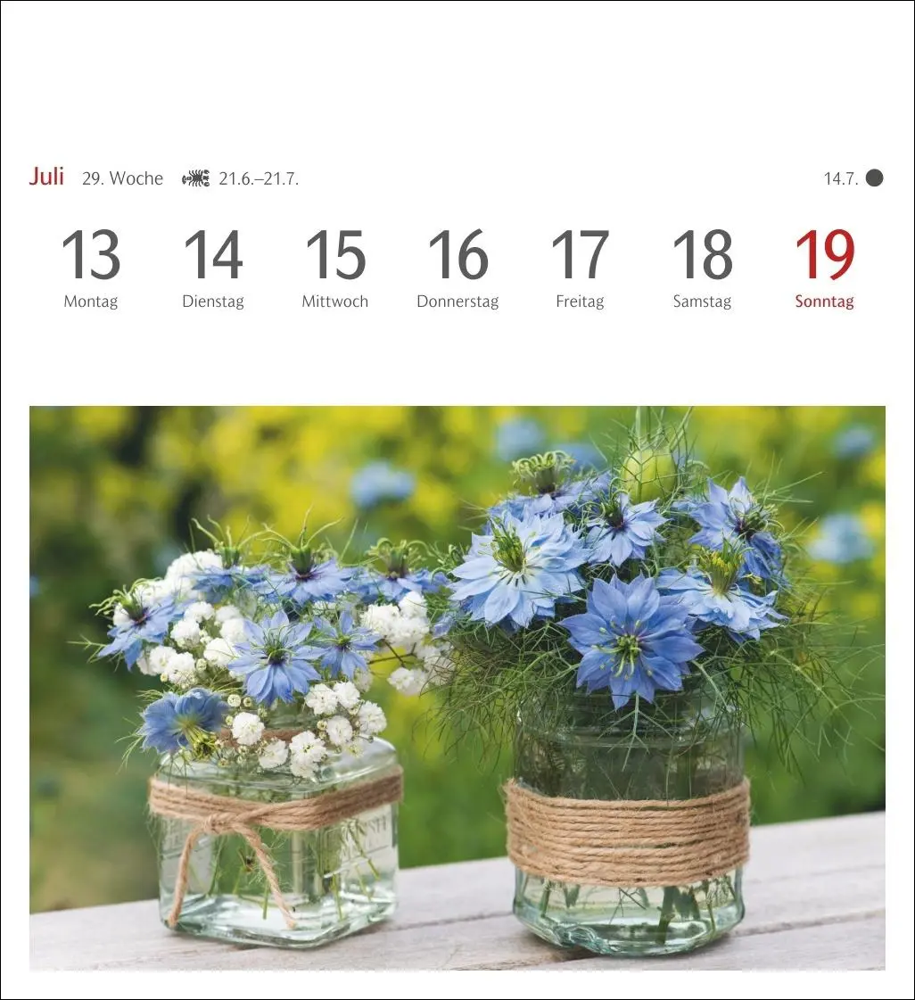 Bild: 9783840036750 | Blumenpracht Postkartenkalender 2026 - Wochenkalender mit 53...
