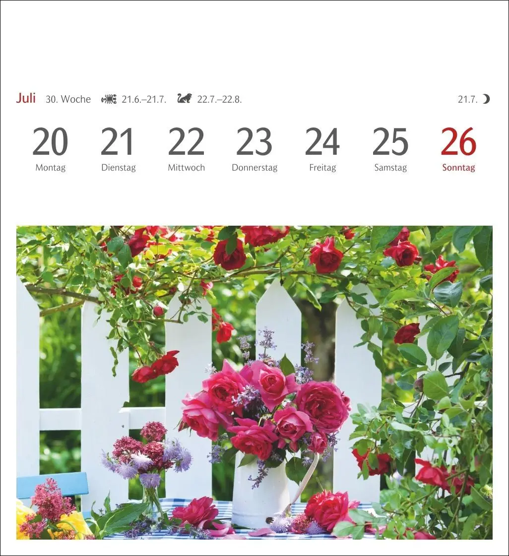 Bild: 9783840036750 | Blumenpracht Postkartenkalender 2026 - Wochenkalender mit 53...