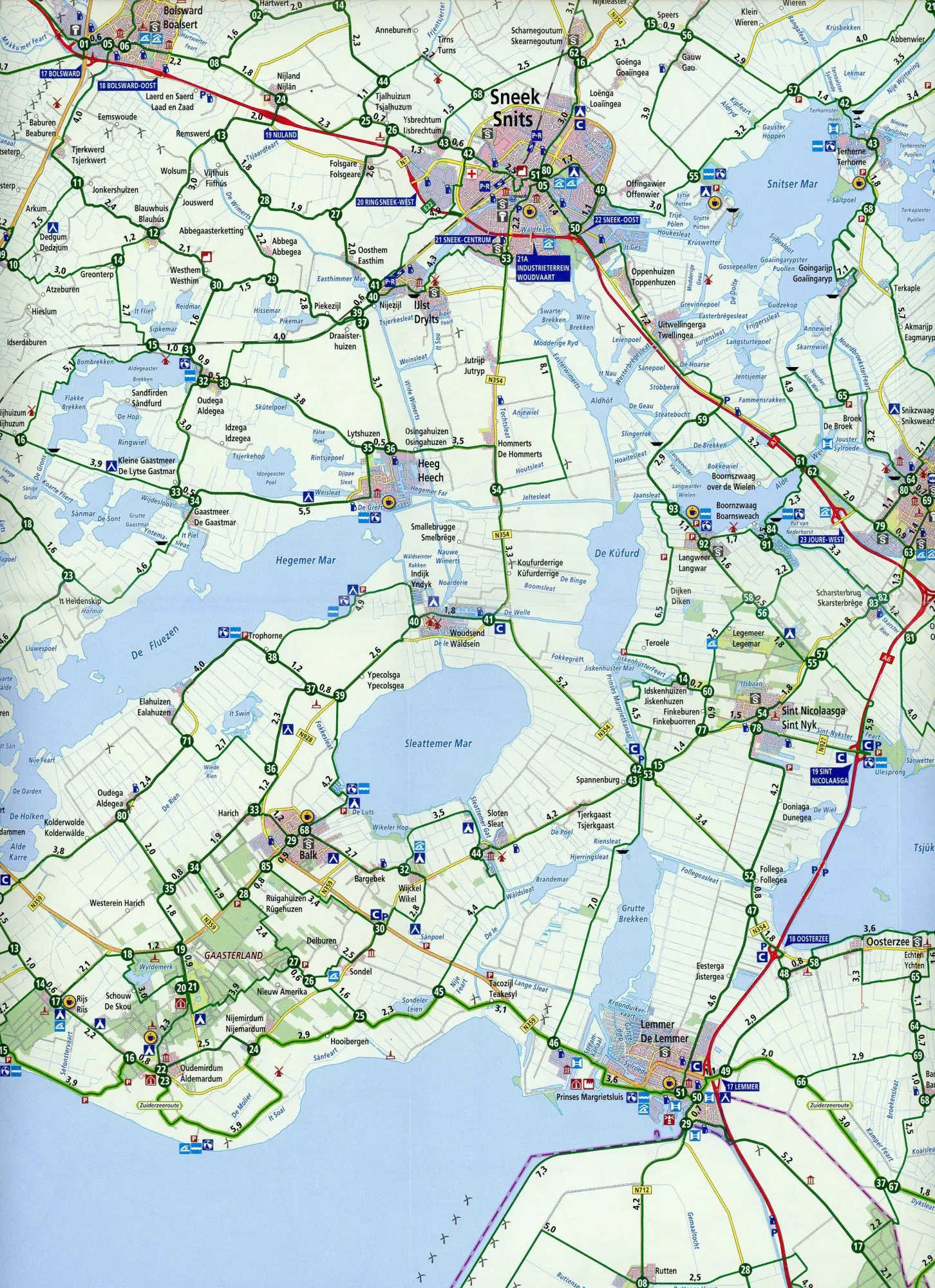 Bild: 9789018046750 | Friesland west (Friese Meren / Lemmer / Sneek / Harlingen /...