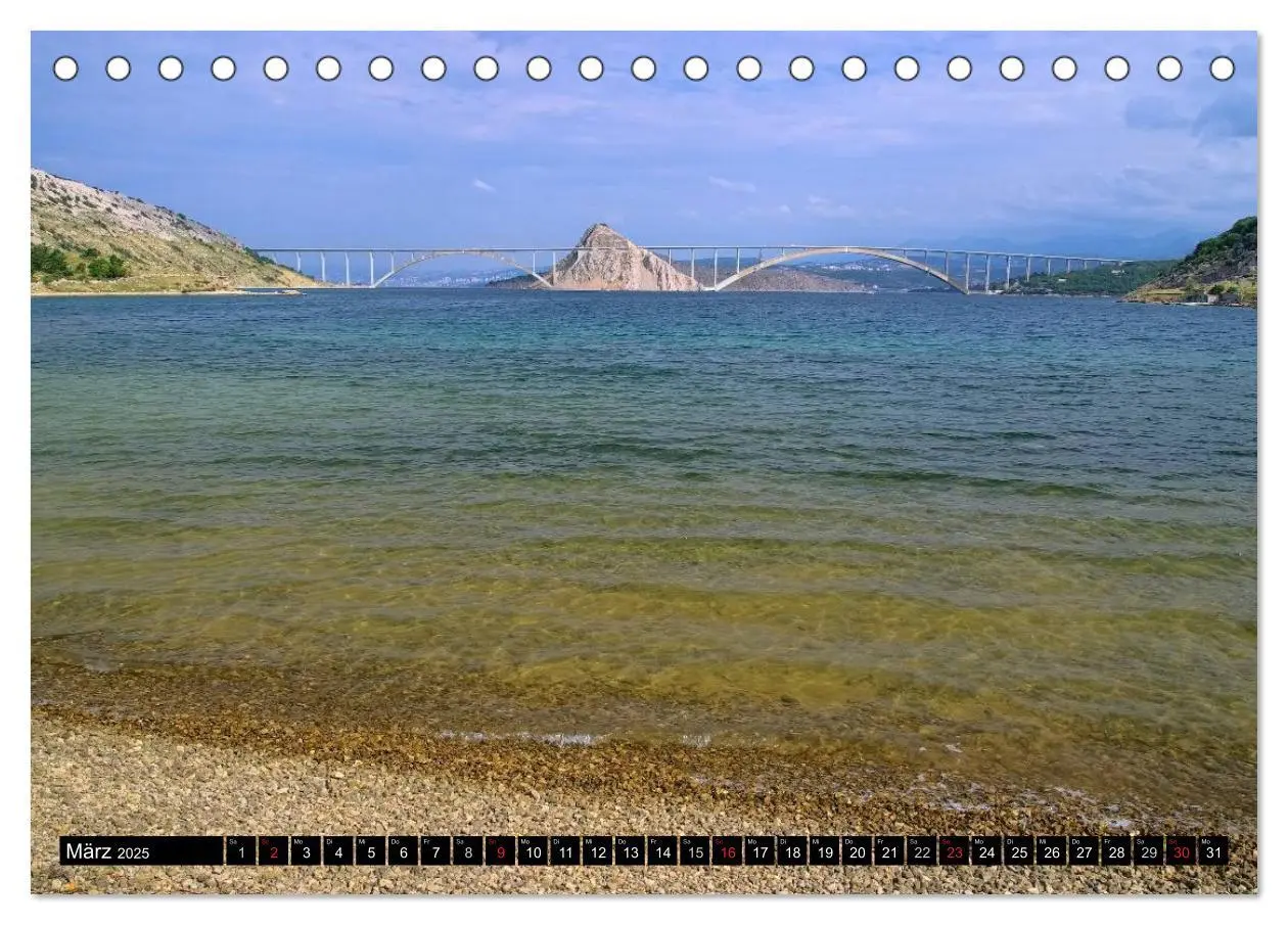 Bild: 9783435736850 | Kvarner Golf - Kroatien (Tischkalender 2025 DIN A5 quer), CALVENDO...