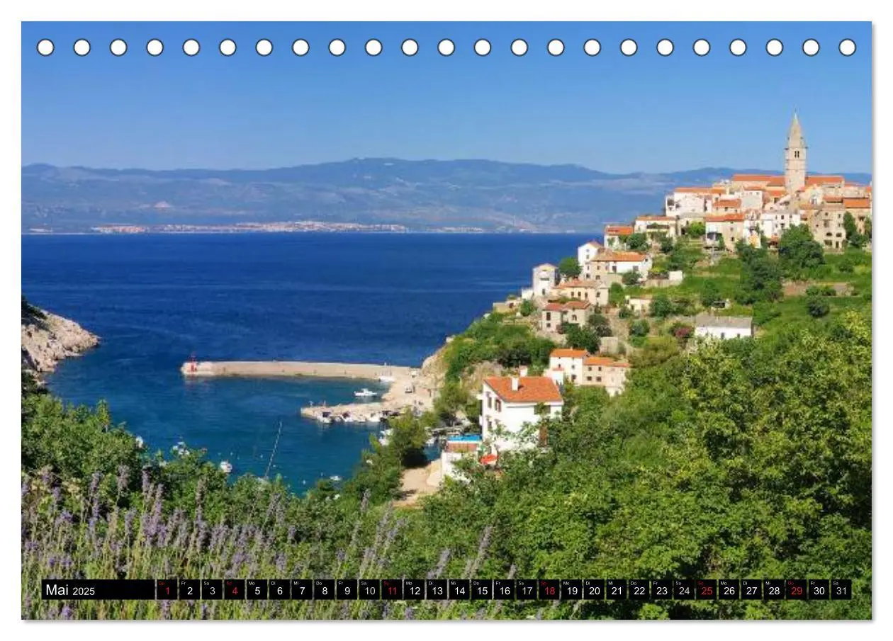 Bild: 9783435736850 | Kvarner Golf - Kroatien (Tischkalender 2025 DIN A5 quer), CALVENDO...