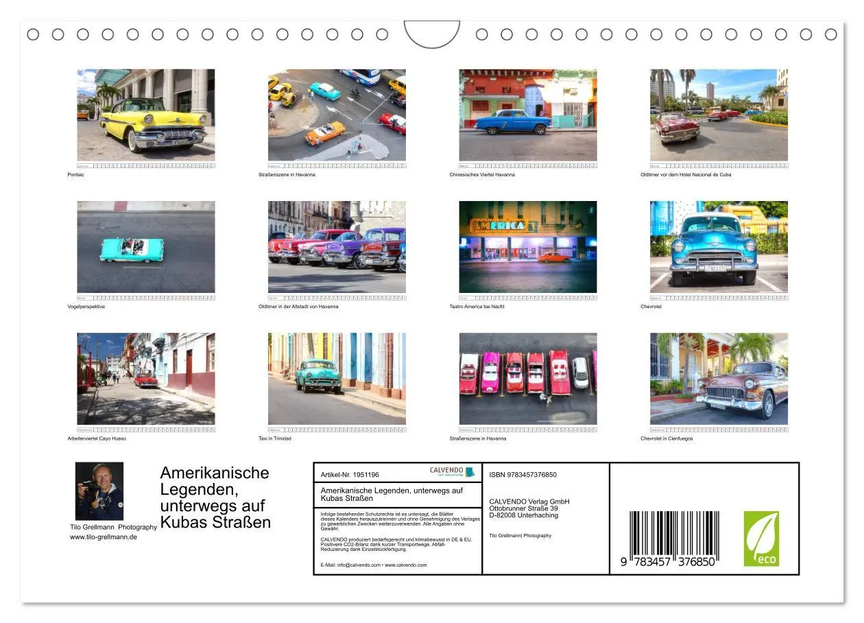 Bild: 9783457376850 | Amerikanische Legenden, unterwegs auf Kubas Straßen (Wandkalender...