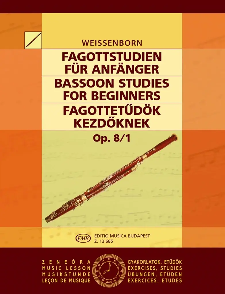 Cover: 9790080136850 | Fagottstudien op.8,1 für Anfänger | Julius Weissenborn | Buch | 1990