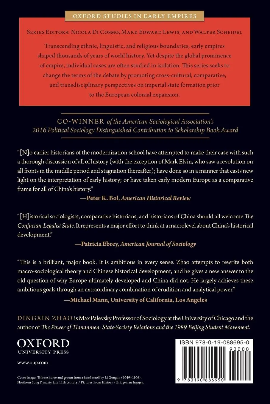Rückseite: 9780190886950 | Confucian-Legalist State | A New Theory of Chinese History | Zhao