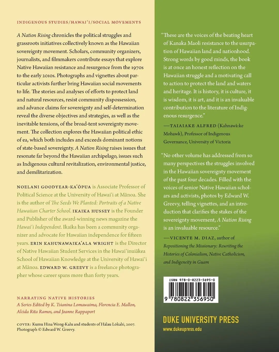 Rückseite: 9780822356950 | A Nation Rising | Hawaiian Movements for Life, Land, and Sovereignty