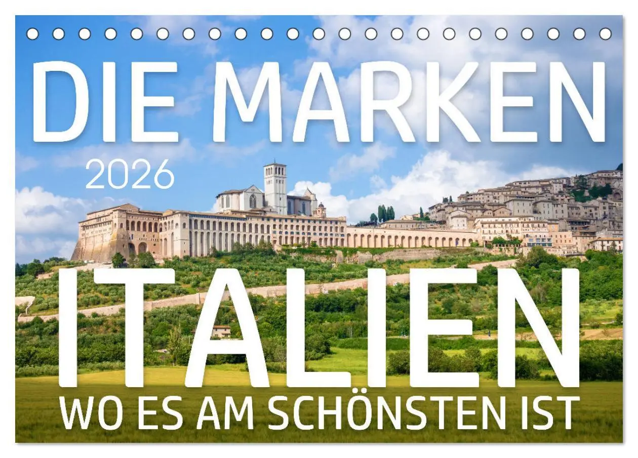 Cover: 9783457676950 | Die Marken - Italien wo es am schönsten ist (Tischkalender 2026 DIN...