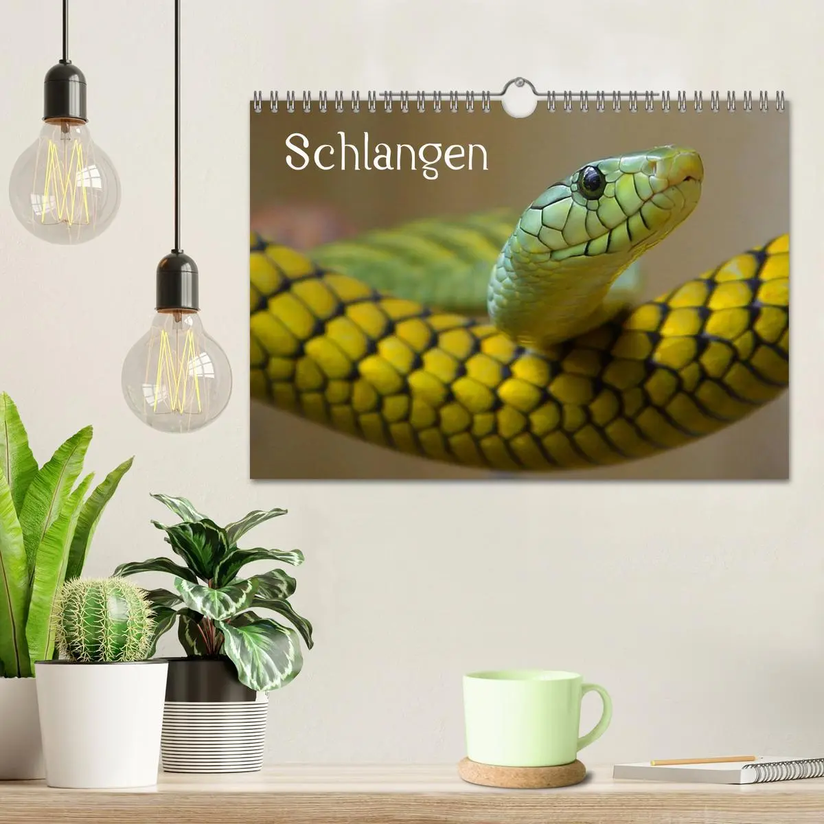 Bild: 9783516146950 | Schlangen (Wandkalender 2026 DIN A4 quer), CALVENDO Monatskalender