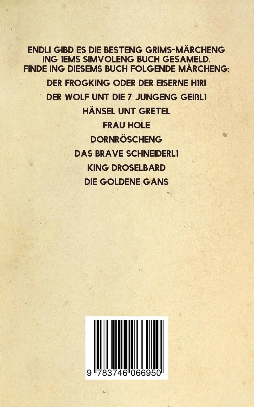 Rückseite: 9783746066950 | I Bims King Droselbard | Die Besteng Märcheng Vong Planteng Earth Her