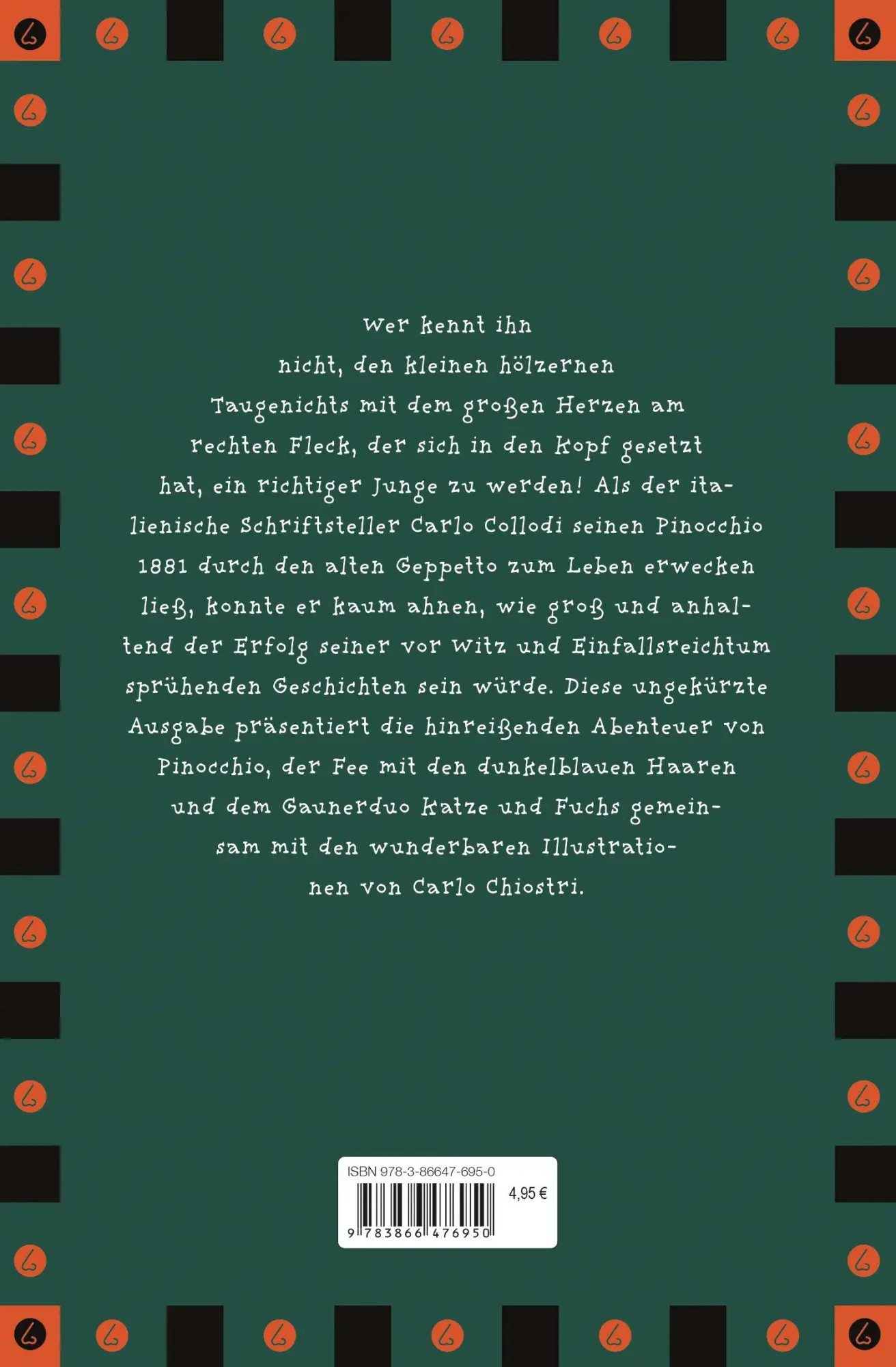 Rückseite: 9783866476950 | Pinocchio | Carlo Collodi | Buch | 288 S. | Deutsch | 2011