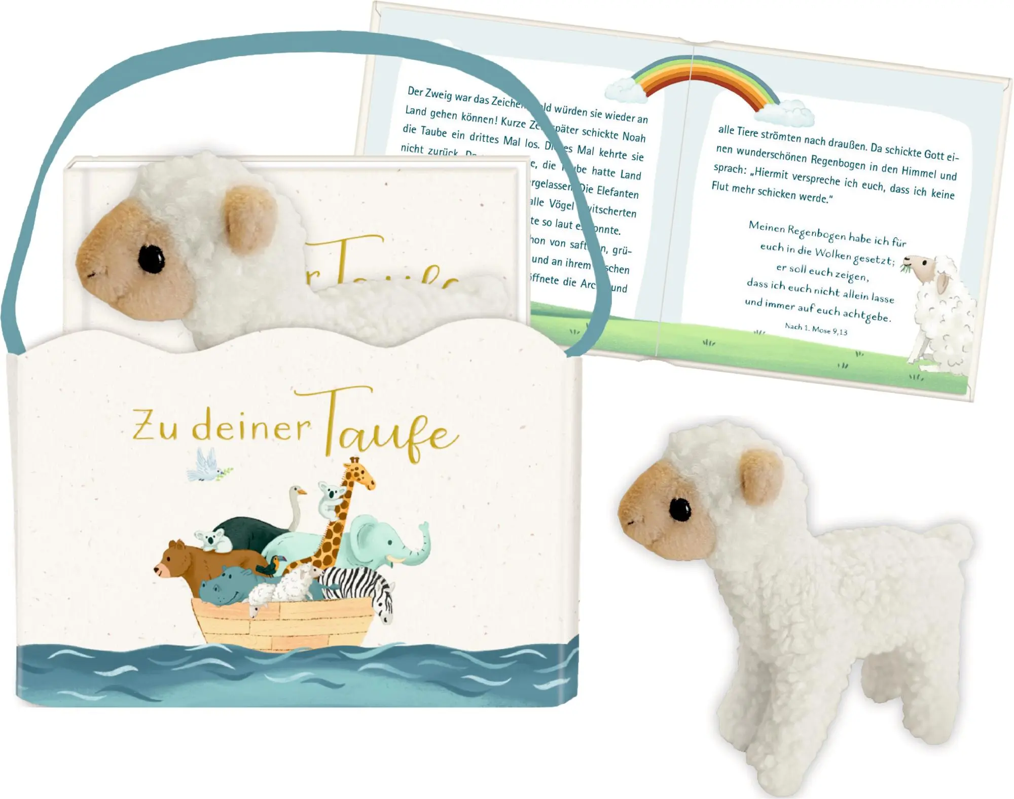 Cover: 4050003957050 | Geschenkset - Zu deiner Taufe | Geschenktasche mit Buch und Plüschlamm