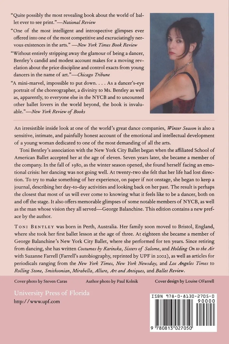 Rückseite: 9780813027050 | Winter Season | A Dancer's Journal | Toni Bentley | Taschenbuch | 2003