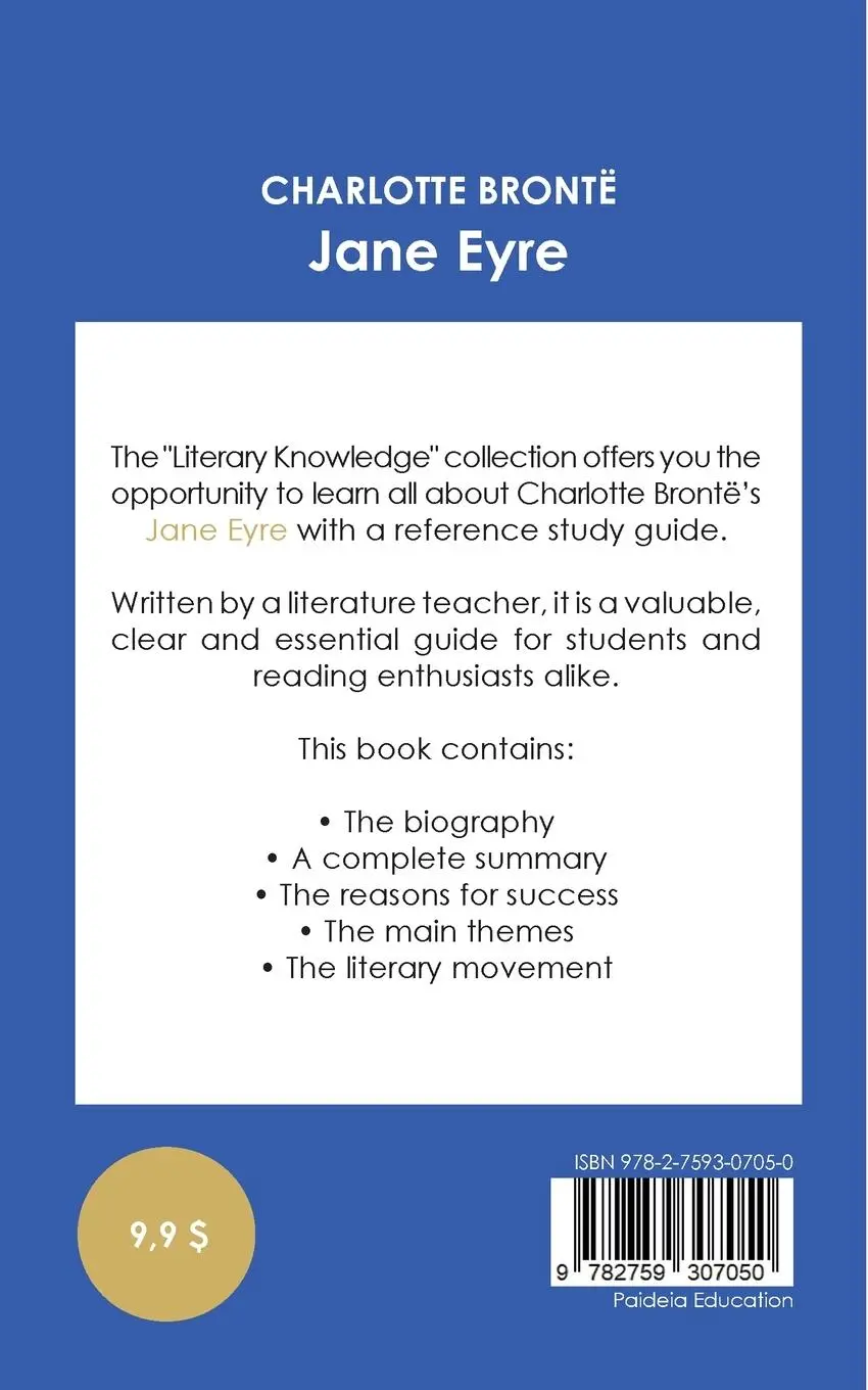 Rückseite: 9782759307050 | Study guide Jane Eyre by Charlotte Brontë (in-depth literary...