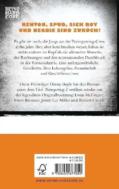Bild: 9783453677050 | Porno | Der Roman zum Film Trainspotting 2 | Irvine Welsh | Buch