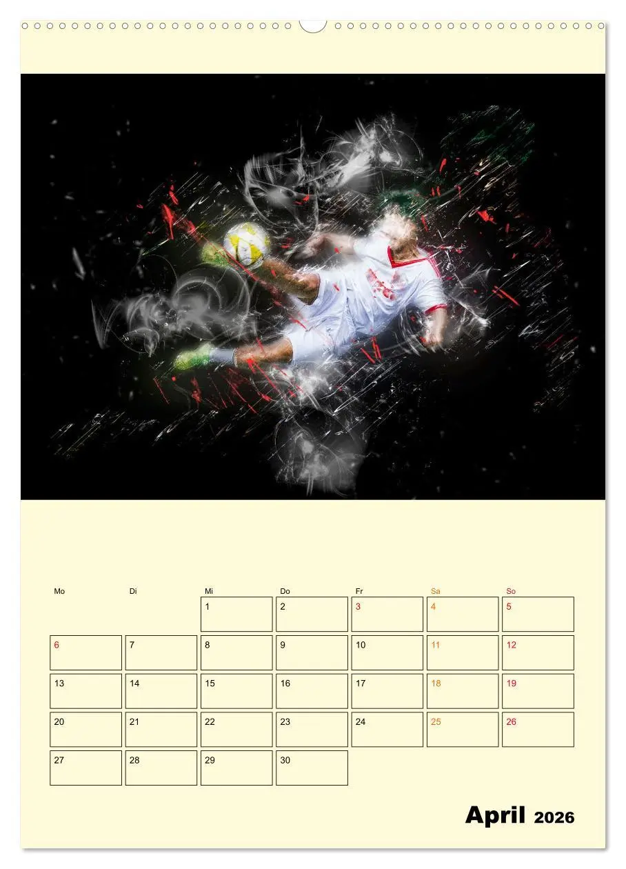 Bild: 9783516347050 | Fußball - Feuer (hochwertiger Premium Wandkalender 2026 DIN A2...