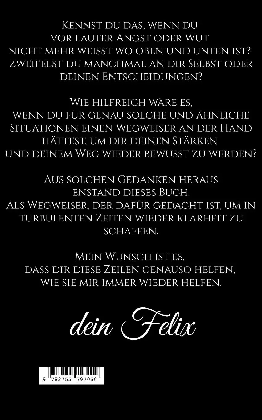 Rückseite: 9783755797050 | Mein Wegweiser | Felix Vonderstraß | Taschenbuch | Paperback | 102 S.