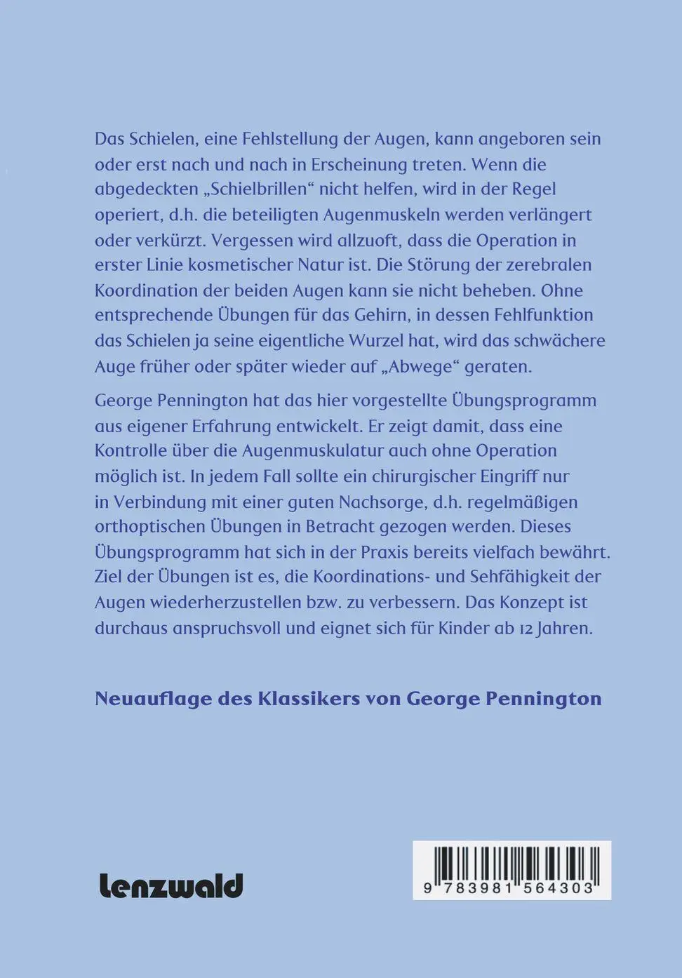 Rückseite: 9783945947050 | Vom Schielen und Schauen | Das Übungsbuch für Fehlsichtige | Buch
