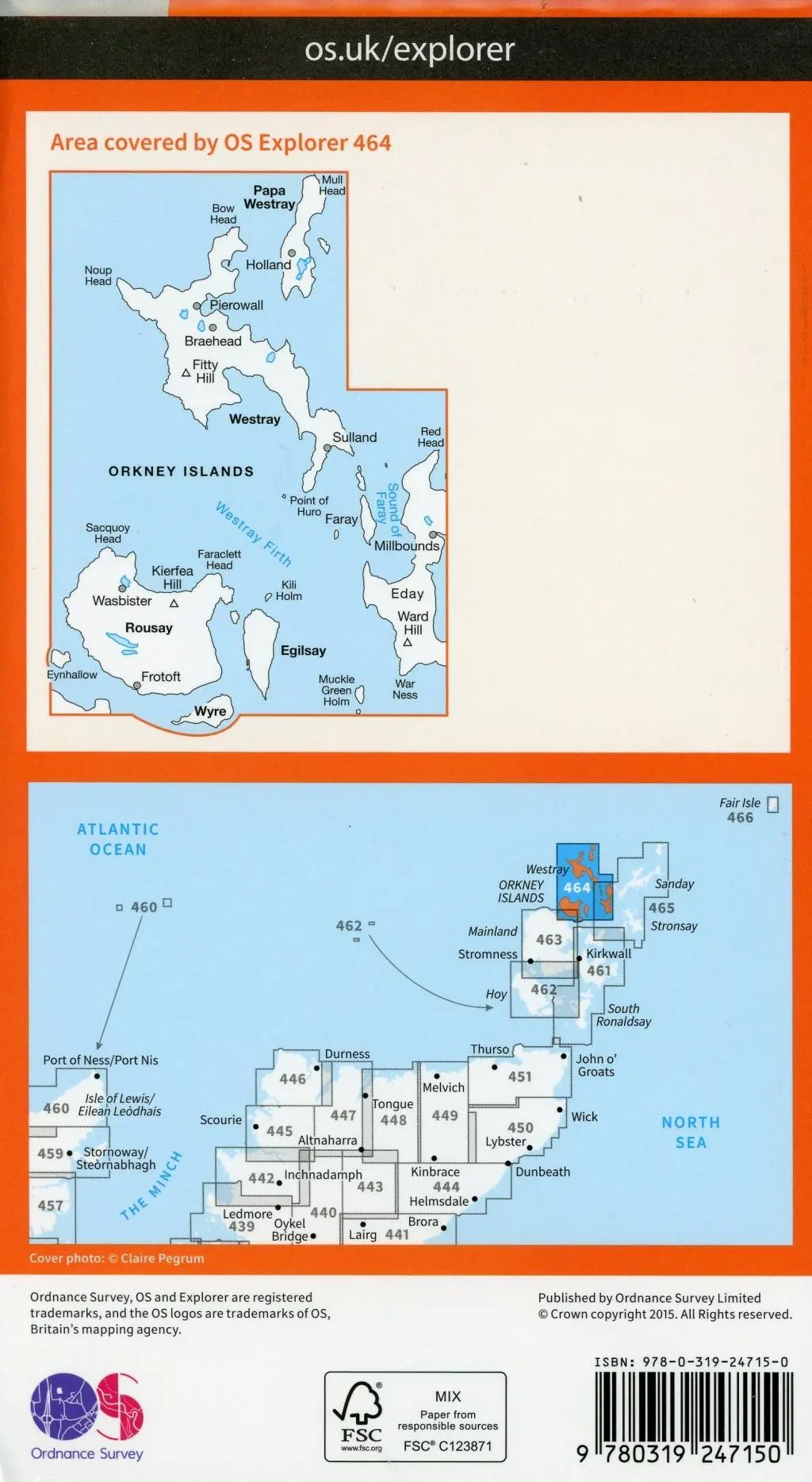 Bild: 9780319247150 | Orkney - Westray, Papa Westray, Rousay, Egilsay and Wyre | Survey
